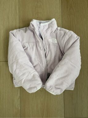 The North Face Pastel Lavender Corduroy Puffer Jacket